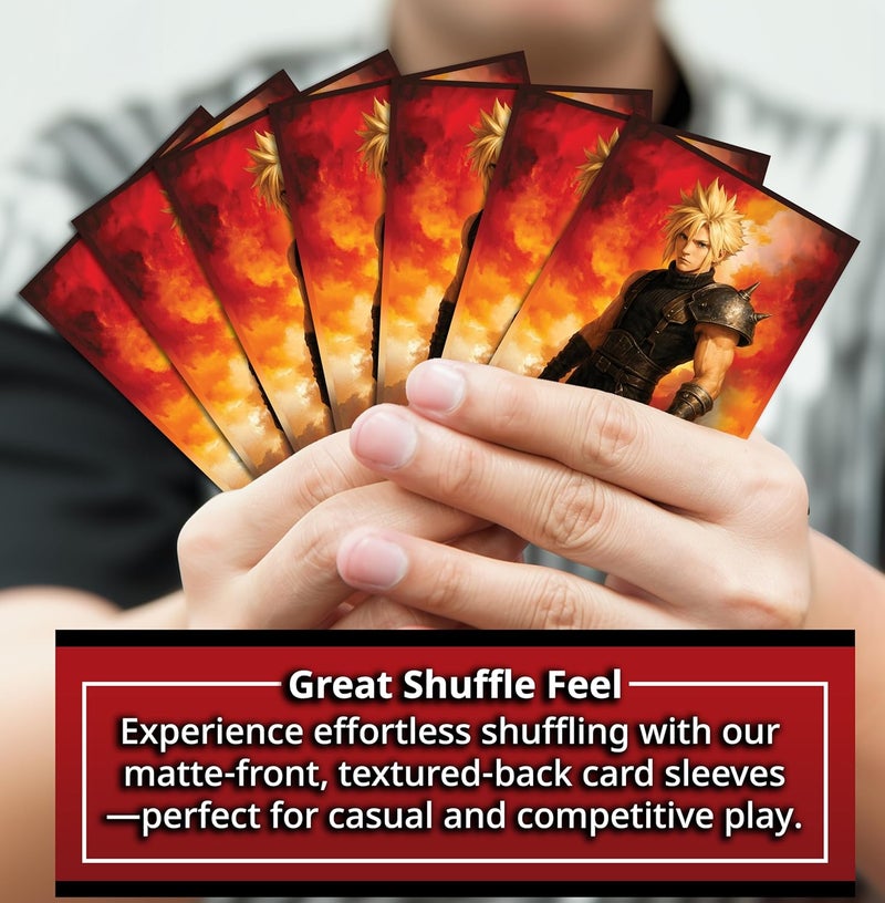 Digital Sorcery Studio Anime Mercenary Soldier Card Sleeves 100 Pack – Compatible with MTG & TCGs – Perfect for Cloud Final Fantasy Commander Decks – Premium Card Game Sleeves for Magic - Image 3